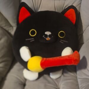 Zuru Snackles Pez Cat Plush – 14" Black Cat with Candy – Ultra Soft & Giftable!